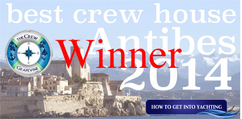 Best Cree House in Antibes 2014 for superyacht crew voted by How To Get Into Yachting